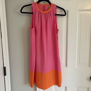 Juicy Couture Pink and Orange Pattern Mini Dress